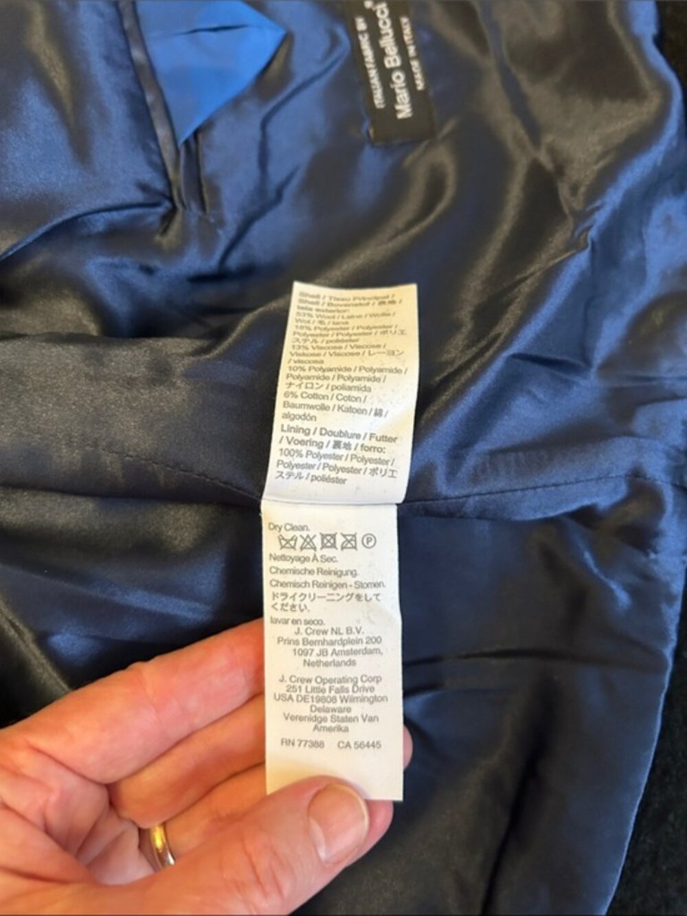 J. Crew Collection black lady jacket Italian wool Size 6 like new - Picture 4 of 9